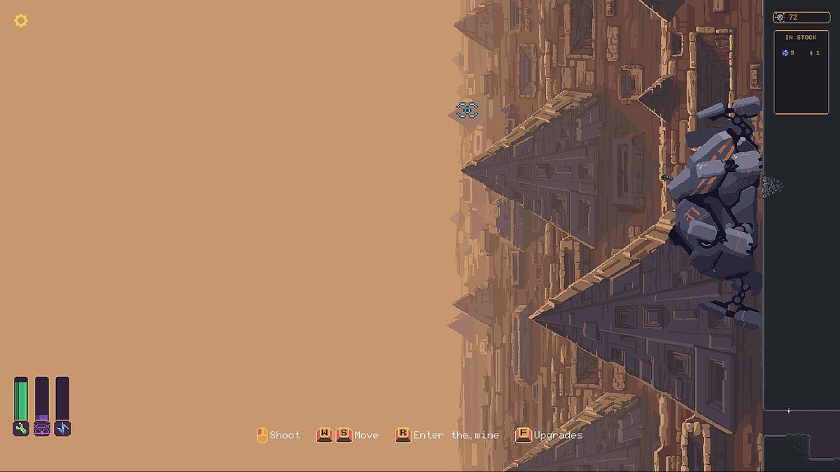 「"縦の世界"を冒険する採掘・防衛ACT『Wall World』Steamで体験版」|⚡Game*Spark⚡のイラスト