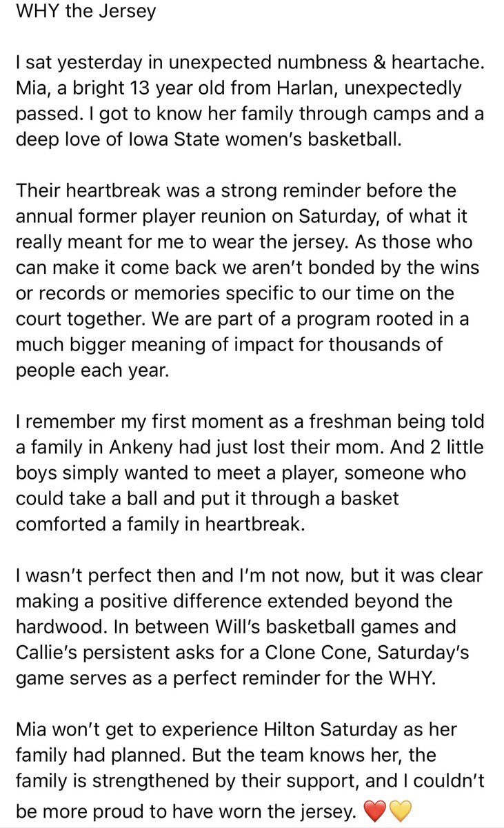 LyndseyFennelly's tweet photo. Mia, 

You hoop with the angels now and we remember you forever! ❤️💛🏀 https://t.co/M2MvW5Zahu