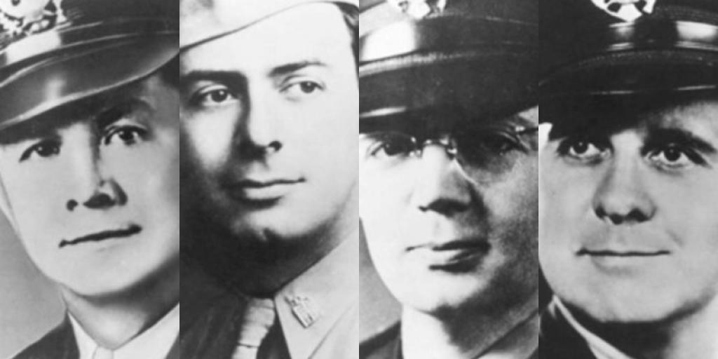 rirvinefound's tweet image. #FourChaplainsDay honors the heroic acts that took place in 1943. While the ship sank, the 4 chaplains aboard helped people evacuate, gave their life vests away, &amp;amp; made the ultimate sacrifice to save others.
Support: donate.robertirvinefoundation.org
More: AwarenessDay 
📷: VeteransAffairs