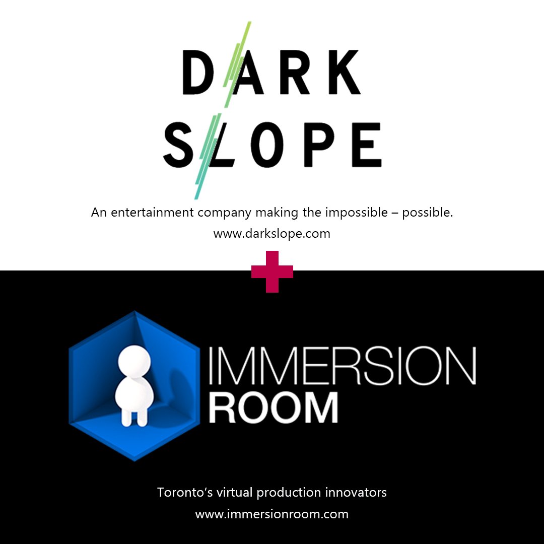 immersionroom's tweet photo. Immersion Room is so hyped to be partnering with @darkslopexr to revolutionize #virtualproduction for studios and agencies!  https://t.co/1piymxxsY1 https://t.co/UFfCmhRdX7