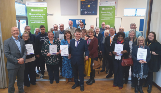 Community groups celebrated the £15,000 EnviroGrant this week, networking and sharing their project plans. #working in partnership with <a href="/VeoliaUK/">Veolia UK</a> and Telford &amp; Wrekin Council.

More info here: orlo.uk/oQzoP