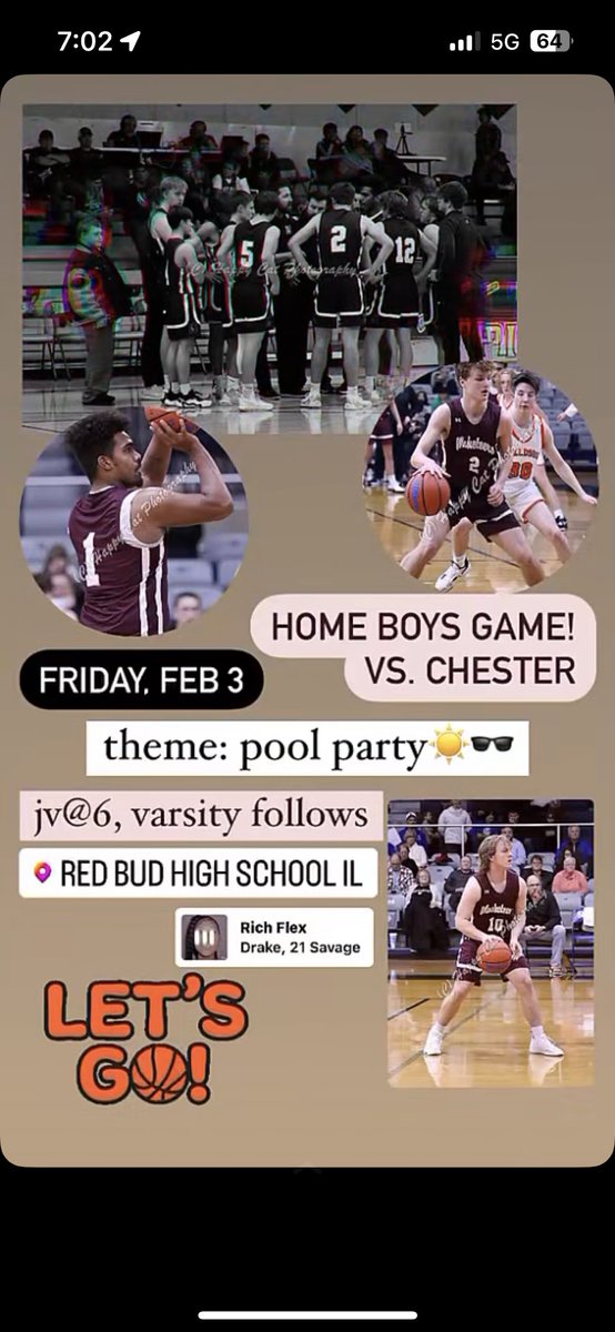 Boys home game against Chester
JV at 6 and Varsity follows
Theme: Pool Party
#redbud132