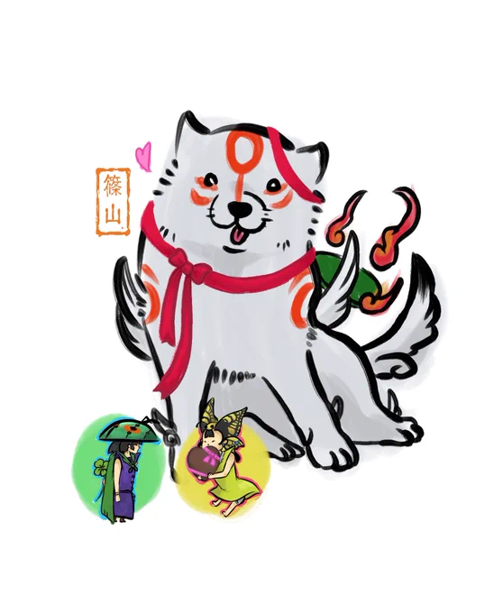 アイコンにバレンタインに浮かれぽんちなイッスンを描きました。 
