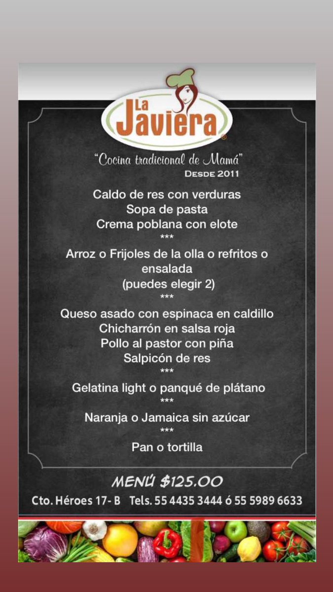LaJaviera_rest's tweet photo. Que pases un gran día 😄
#MenuDelDia #ComidaCorrida #AntojitosMexicanos #Taquizas #ServicioADomicilio #CDSatelite #Restaurante #Comida #Deli #Desayunos #FelizViernes https://t.co/l9hQcNuQyp
