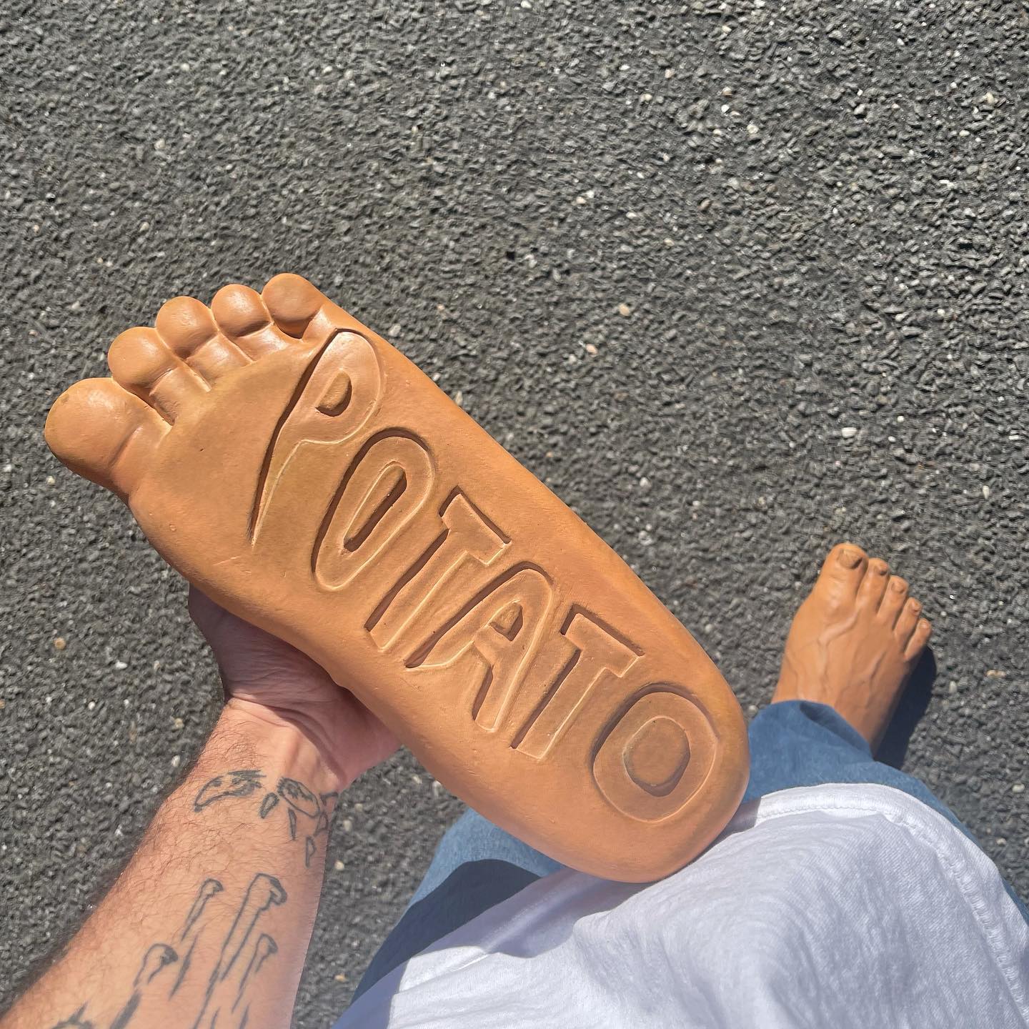 Reselling Secrets on Instagram: First look at Imran Potato caveman crocs.  How you feel about this collab?