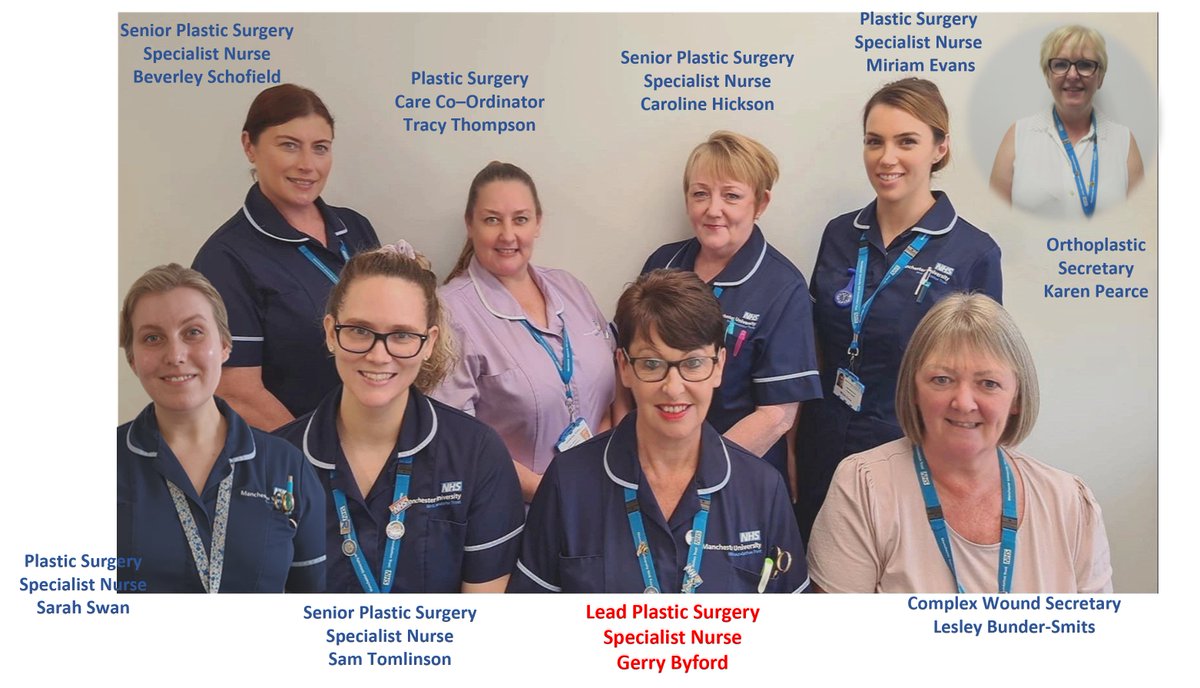 Complex Wound/Orthoplastic Team MFT (@complexwoundmft) on Twitter photo Just a little tweet to introduce ourselves as it's always nice to put names to faces!😀We are the Complex Wound Team and we work cross site at <a href="/MFTnhs/">MFT NHS</a> both <a href="/WythenshaweHosp/">Wythenshawe Hospital</a> and at <a href="/MFT_MRI/">Manchester Royal Infirmary</a>, supporting our fantastic ward staff to provide quality care for Plastic Surgery Patients🌟 Just a little tweet to introduce ourselves as it's always nice to put names to faces!😀We are the Complex Wound Team and we work cross site at <a href="/MFTnhs/">MFT NHS</a> both <a href="/WythenshaweHosp/">Wythenshawe Hospital</a> and at <a href="/MFT_MRI/">Manchester Royal Infirmary</a>, supporting our fantastic ward staff to provide quality care for Plastic Surgery Patients🌟