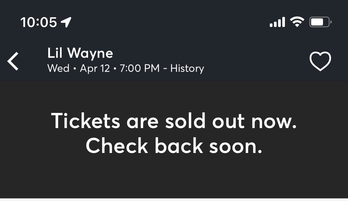 AlanM__'s tweet image. Literally got in right away and had 150 ahead of me in queue. 150 x 4 tickets (max limit) = 600 tickets. The venue capacity is 2,500…where’s the rest of the tickets? How many were sold as part of presale? @Ticketmaster #lilwayne