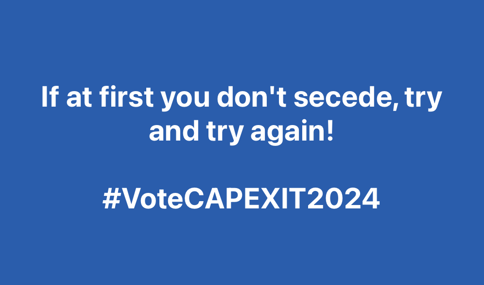 CapexitJeanne's tweet photo. #EskomCrisis
#Skeemsaam
#CapeFirst
#CapeTown
#TimeForChange
#Capexit
#CapeIndependence
@capeparty https://t.co/OoP8ZbBjnD