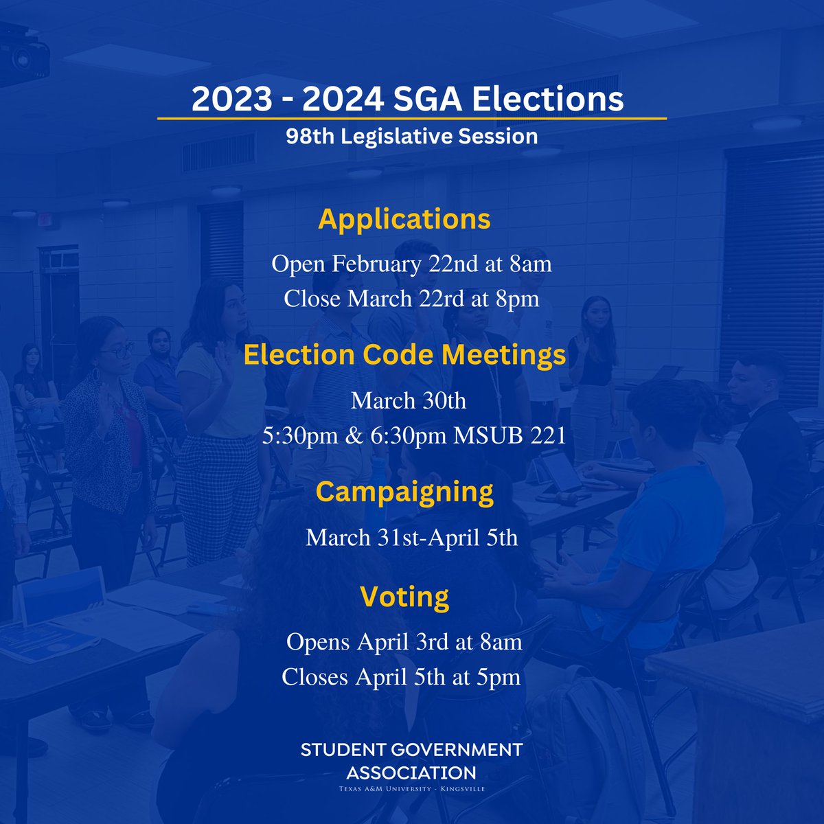 TAMUK SGA tweet media
