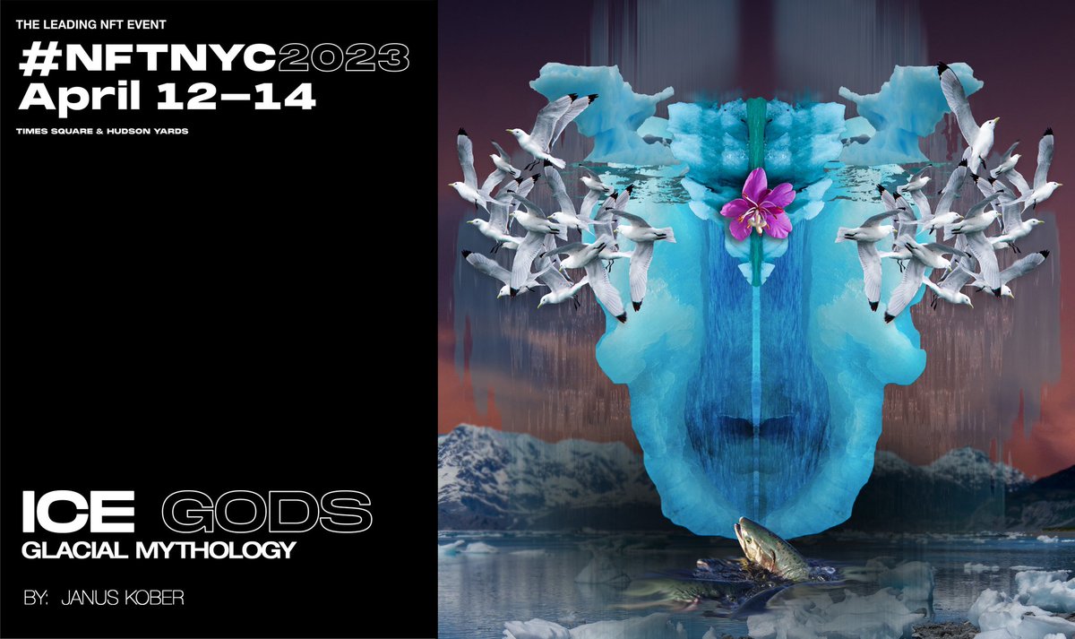 Ice Gods are going to #NFTNYC2023 ! I’m stoked to be included included with so many great artists!

Bringing the glacial mythology back to it’s roots.  New York was the southern most boundary of the ice sheet that covered North America between 20,000 and 22,000 yrs ago!