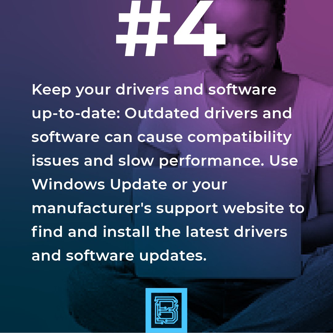 blacktechtalent's tweet image. Looking to get the most out of your computer? Follow these 4 simple tips and you'll be amazed at how much better your machine can perform! #ComputingTips #TechnologyBoost #TechTips 
Join the Techy waitlist: bit.ly/3POijH9
