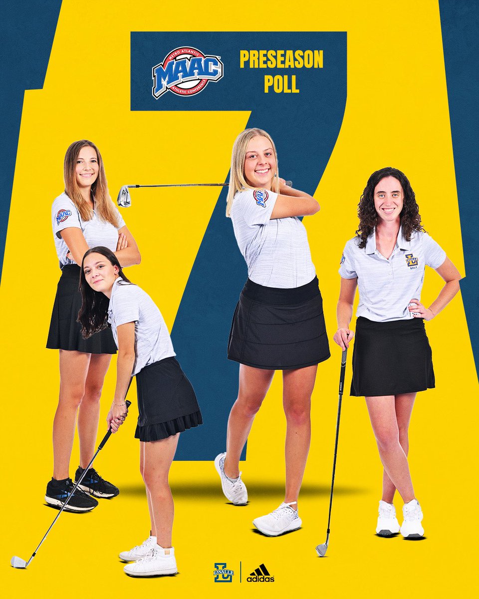 LaSalleGOLF's tweet photo. Entering the 2023 season with our highest ranking in the @MAACSports Preseason Coaches poll in program history 💪!

#GoExplorers🔭 https://t.co/3PYpc9ajY0