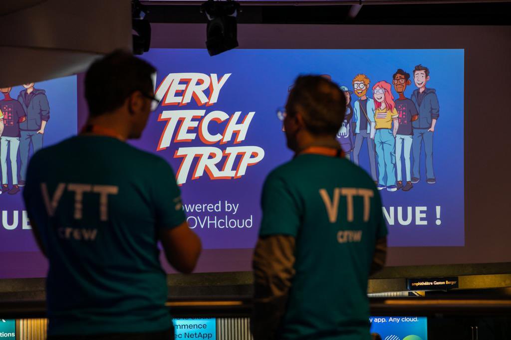 AnissaBenkh's tweet photo. Sacrée aventure… We dit it. #VeryTechTrip 1re convention Tech organisée par @OVHcloud_Tech @OVHcloud_FR C’était juste dingue. Presque 1 an de travail pour ce résultat? Je dis OUI. Merci à toute la dream team qui se reconnaîtra, vous êtes juste incroyables.

#VeryTechTrip 2024 ? https://t.co/xp9cKWwBTP