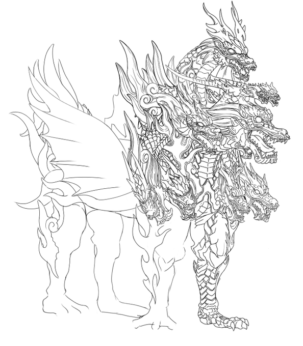 顔8つ描けた  
フォロワーさん4000人切ってて草

#無間龍 
#模写 