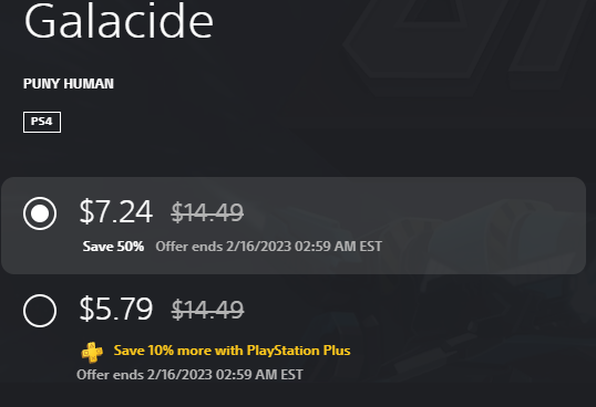 As part of PlayStation's Games Under $15 for <a href="/Sony/">Sony</a> of America titles, <a href="/GalacideGame/">Galacide</a> is half off, only $7.49!
bit.ly/GalacidePlaySt…

#indiedev #gamedev #games #gaming #videogames