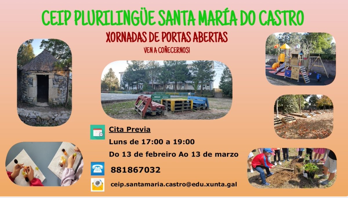 ColedeCabo's tweet photo. Ven a coñecernos e formar parte desta gran familia que é o cole de Cabo. Matricúlate no #CeipSantaMariadoCastro #coledeValiño #CabodeCruz #Boiro https://t.co/p37gCYRTR8