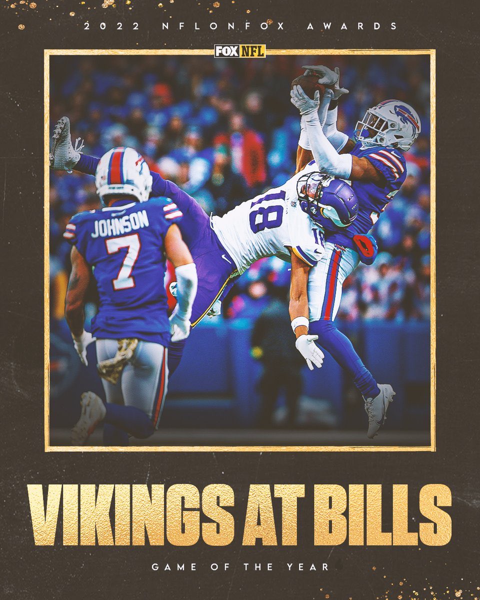 #Vikings at Bills voted as Fox Game Of The Year. #SKOL