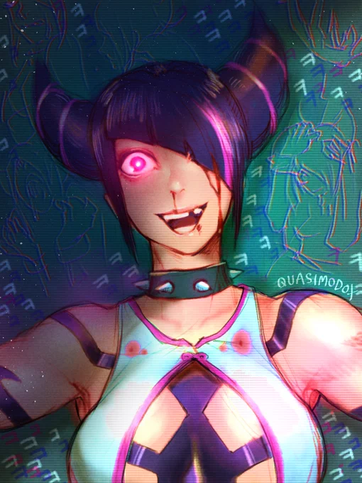 If this Juri drawing isn't received well, I will draw Juri in shoes next. Yes, it's a threat. 