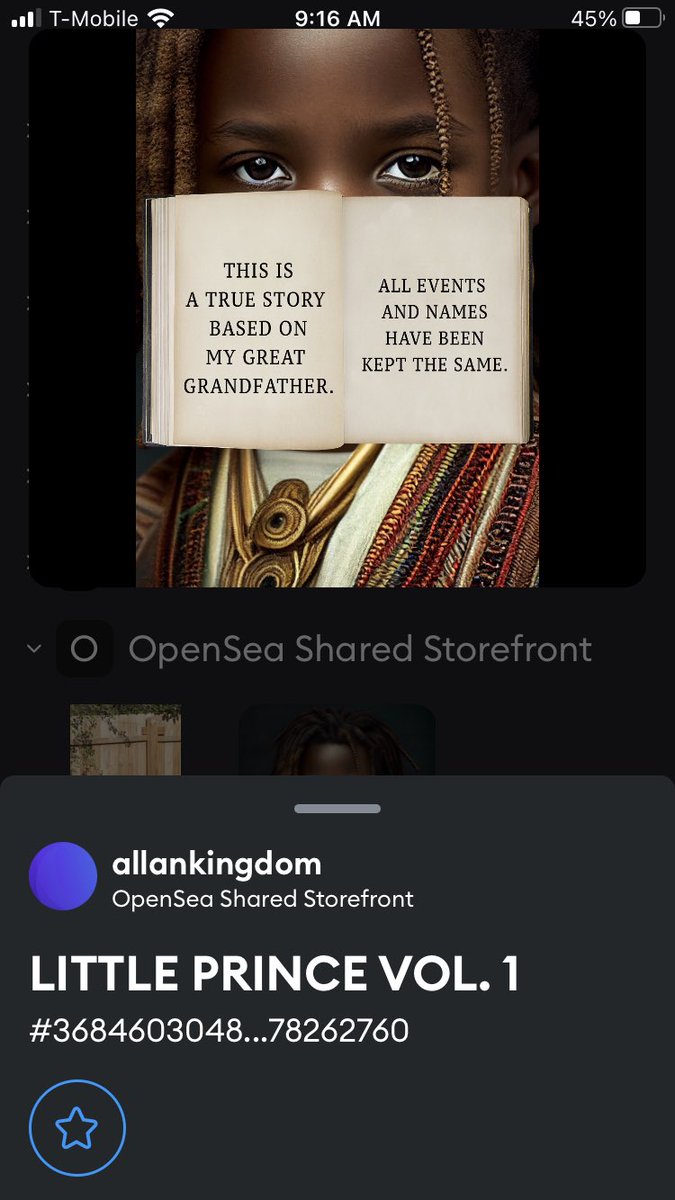 AnitaJuanMore's tweet photo. YOOOO! much love to @AllanKingdom for gifting me his NFT book “Little Prince” the first of its kind! excited to be apart of your web3 journey fam! #MNStandUp #web3 #NFTCommunity #MusicNFT #NFTs https://t.co/3ZdhOrbmF9