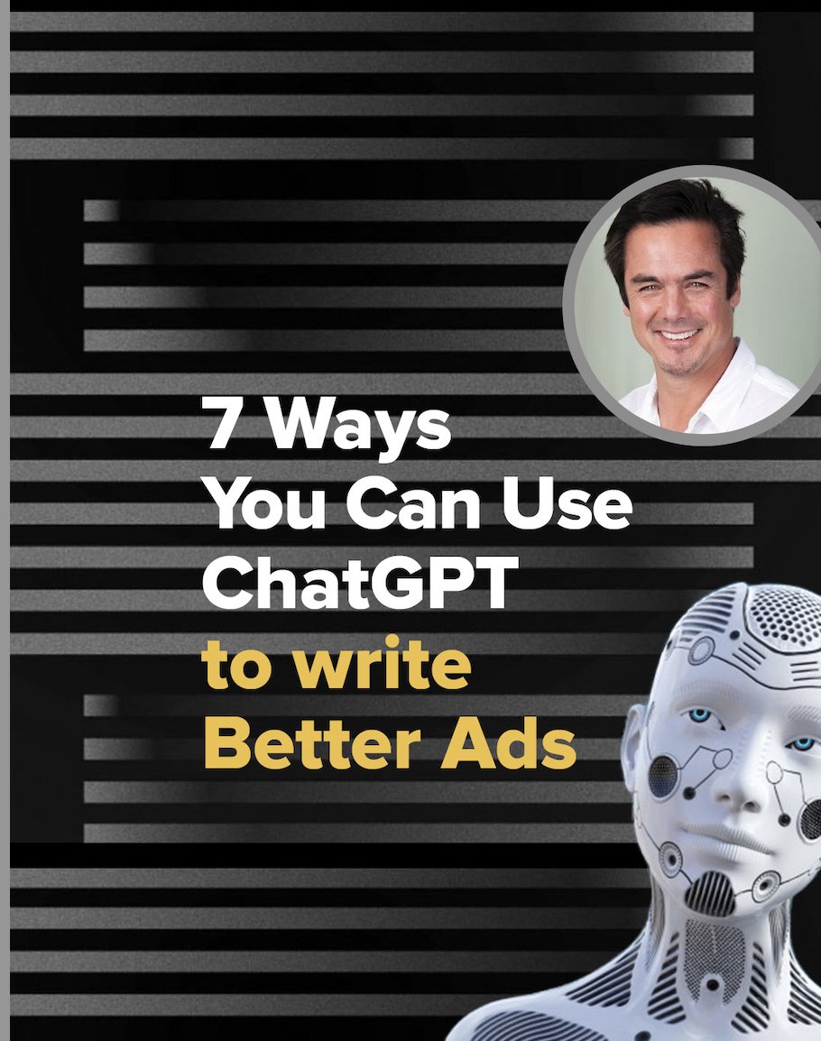 Ever get stuck developing ad creative?  If yes, this video is for you --   tinyurl.com/2j2ntk74.  We created this video to share 7 Ways You Can Use ChatGPT To Create Better Ads.