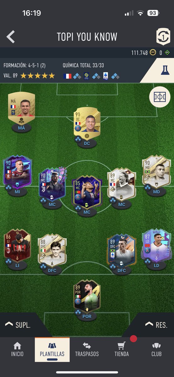 soyrzeta's tweet photo. @JuniorSintress 0 TOTYS pero mucho empaque, terminándome a Bale, Fofana y Xabi para probarlos y así mejorar también los suplentes https://t.co/9XInMpW1py