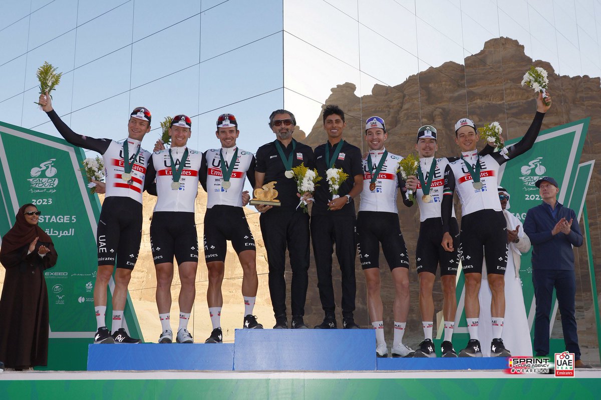 We are the best team #SaudiTour 🇸🇦.

#UAETeamEmirates #WeAreUAE