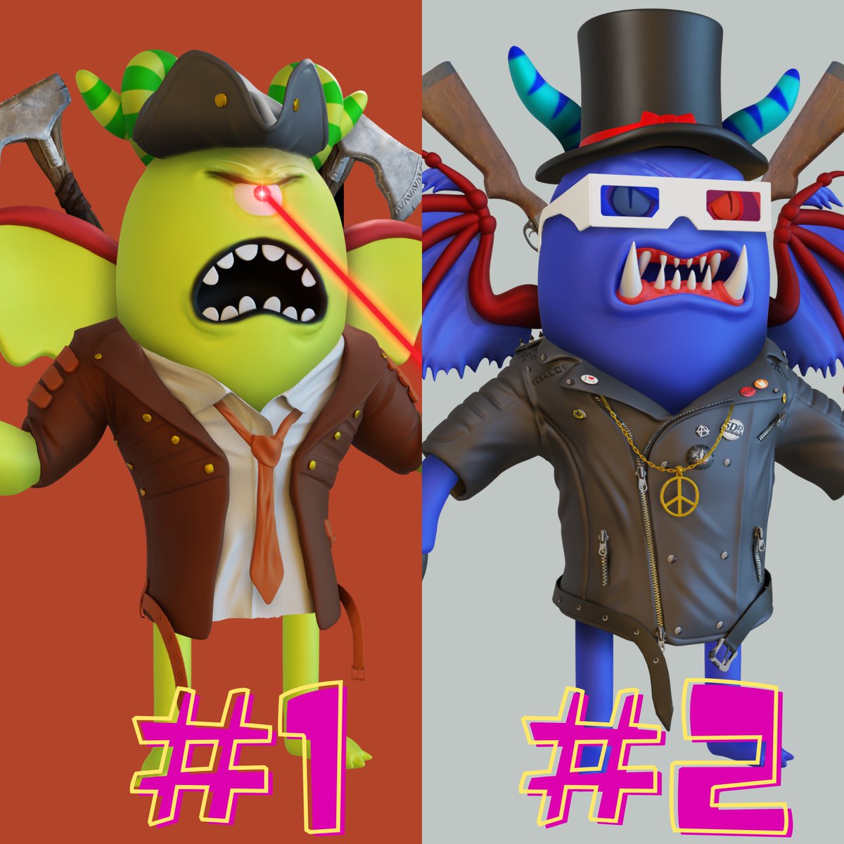 monsterzlab's tweet photo. 📢𐌼ONSTERŻ LAB 3D New Drop❣️
Collection of 𐌼ONSTERŻ  Warriors🔥

Check 'em out here👇
https://t.co/VlGAjWpqrG

⛽️0.006Eth (Poly⛓️)

👹Grab your 𐌼ONSTERŻ now!
Let's GOOO🚀🚀🚀

#NFTs #NFTCommunity #NFTdrop #NFTsales #nftcollectors #NFTCollection #nft https://t.co/bJ4BlGzQNe