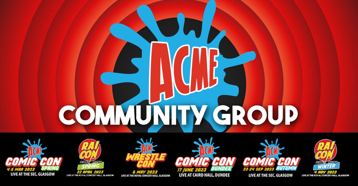 We've now got an active community group on FB. Join up to see the latest announcements about all our events, meet other members and sharing your own stuff. 

facebook.com/groups/acmecom…