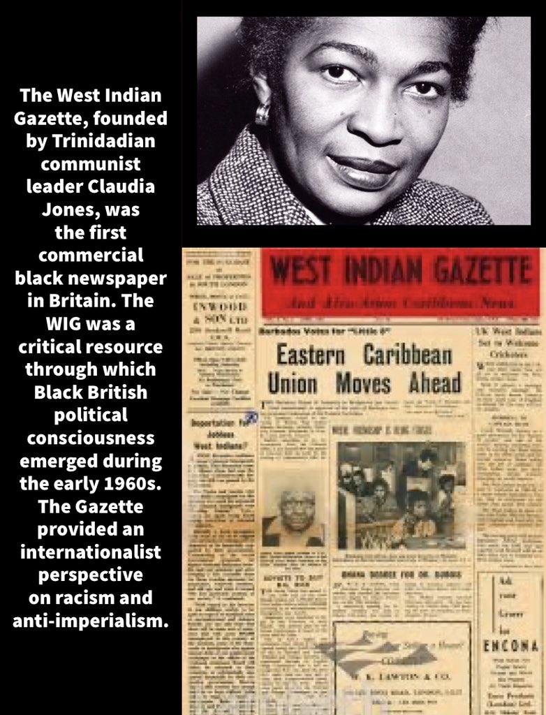 Celebrating Black History Month by highlighting the work of Trinidadian communist leader Claudia Jones and the West Indian Gazette. #ipra2023 #peace #resistance #activism #un