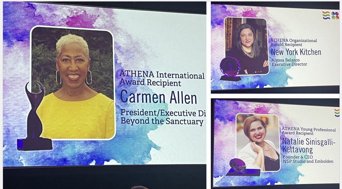 NYSERNet's tweet photo. The 2023 Athena Awards ceremony was a memorable night as some of us from @NYSERNet had the privilege of attending and witnessing our President and CEO, Jeanne Casares, being recognized as a nominee. Congratulations to all the nominees and award recipients! #ROCATHENA23 #NYSERNET https://t.co/gczpQky7pZ
