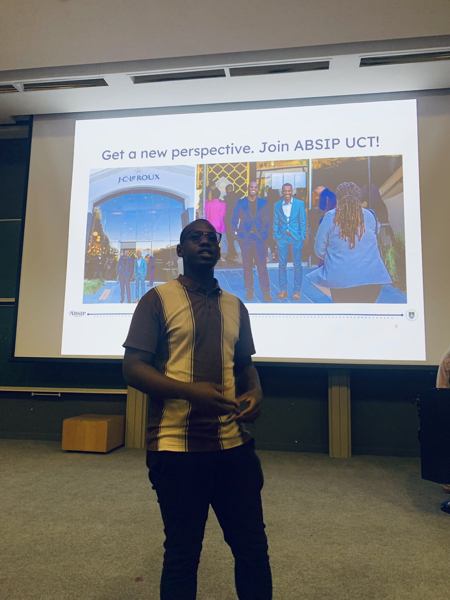 What a busy week. I spent some time visiting orientation sessions pleading for just a few minutes to tell students all about <a href="/ABSIP_UCT_/">ABSIP UCT</a>. 

We’ve set ambitious goals as a team but we’re chasing after those targets by all means necessary.🚀