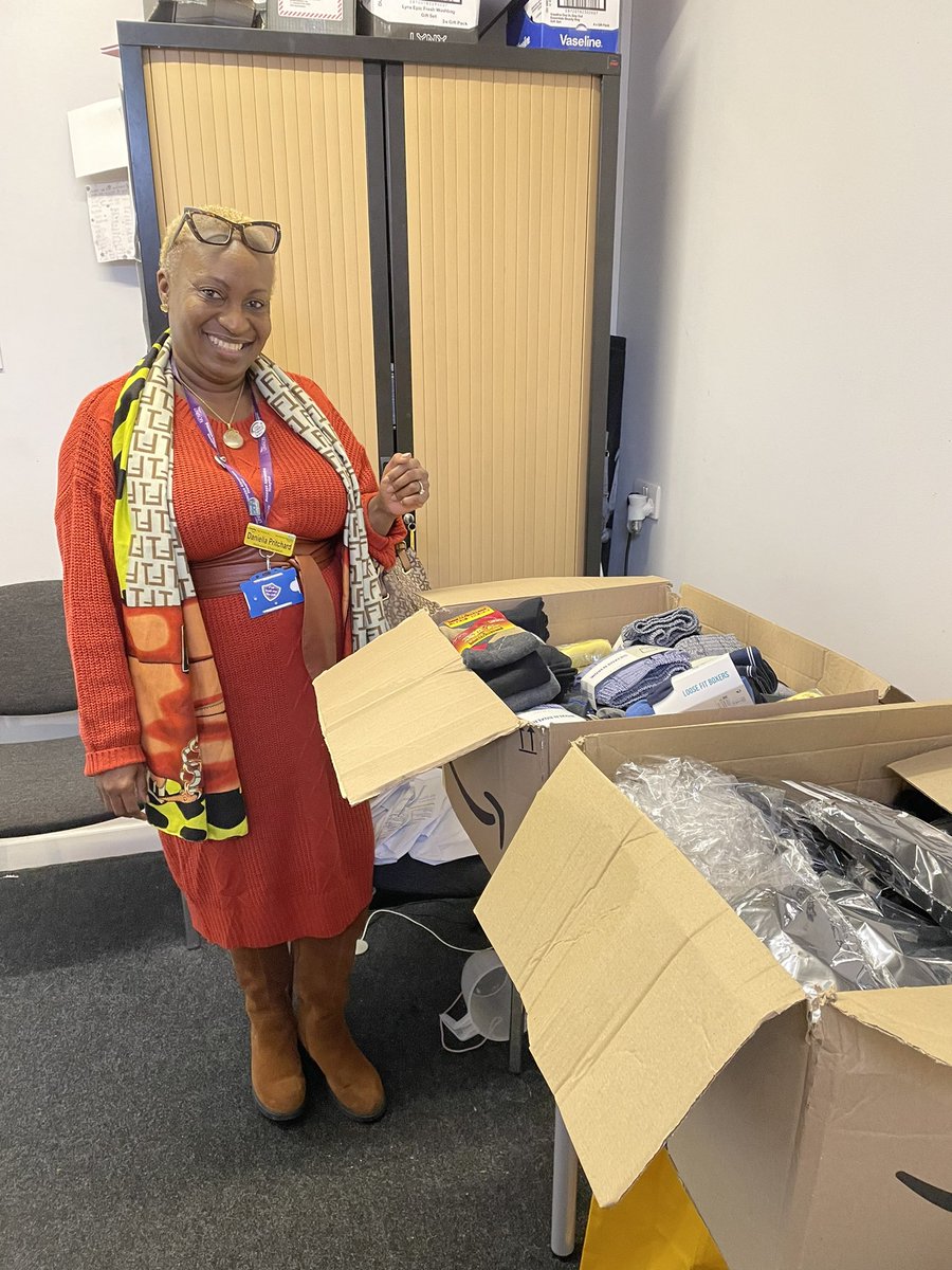 Massive thanks to <a href="/daniellapritcha/">Cllr. Daniella Pritchard</a> and <a href="/Unison/">Unison</a> members at PAH for donations of gloves, socks, underwear and toiletries.  We are so grateful for your support 🙏🙏