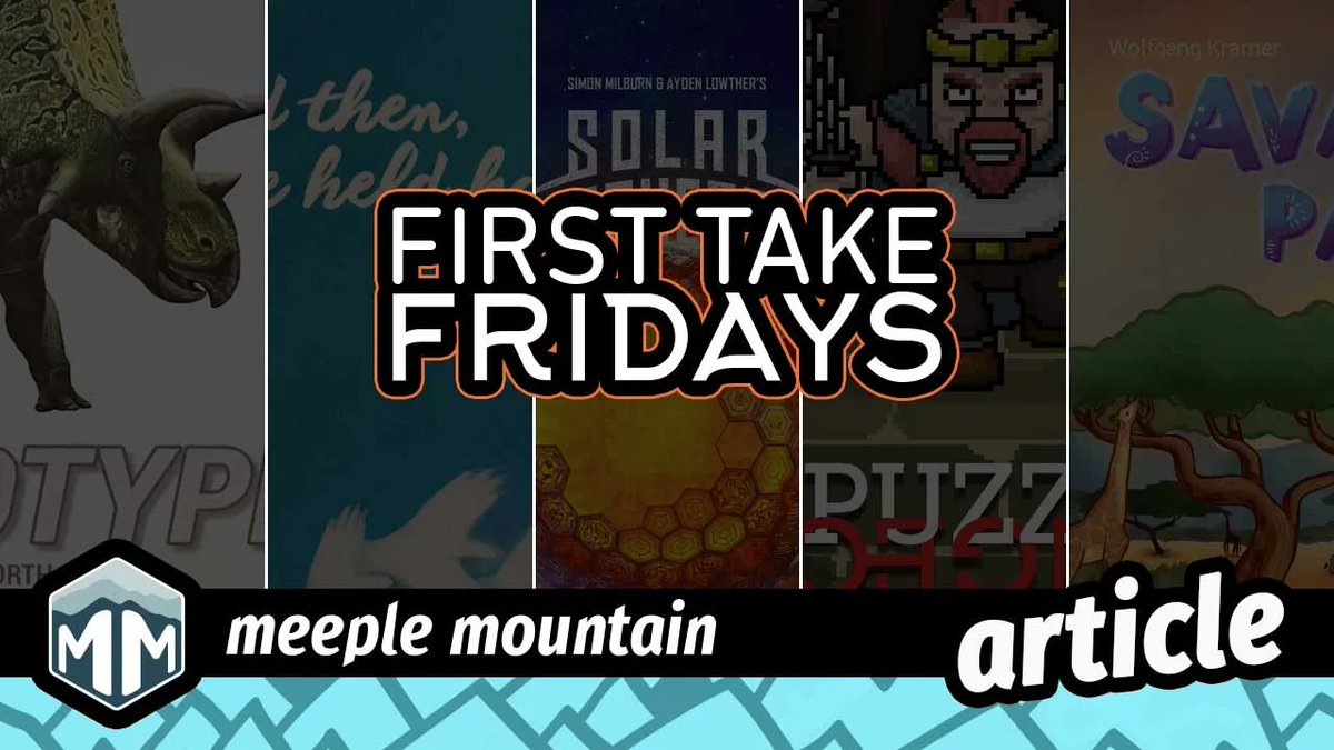meeplemountain's tweet photo. First Take Friday ya'll! This time we have games from @LudiCreations, @brexwerxgames, @Capstone_Games, and @DrandaGames
https://t.co/ZSQLPDKh3C
#BoardGames #FirstTakeFriday #SneakPeek https://t.co/LZWoAmU9cg