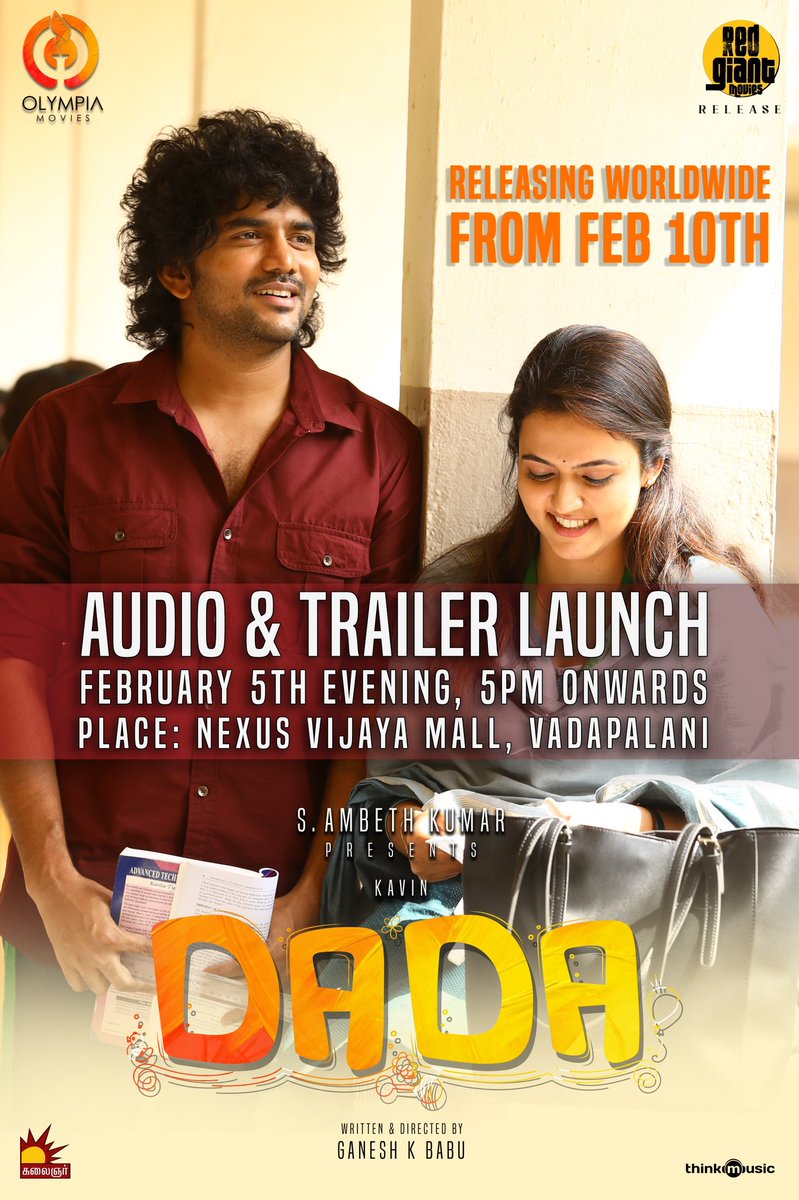 Kavin_m_0431's tweet photo. See you all on 5th at #NexusVijayaMall 
Vibe panlaam vaanga :) 

#DaDa https://t.co/S1nDfWKGx9