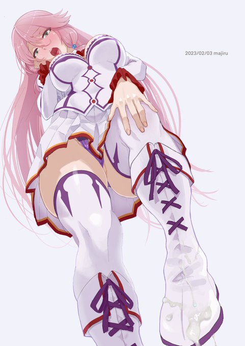 skebのご依頼で描きました『回復術士のやり直し』ドSっ娘フレアちゃん。フレアちゃんにブーツで踏まれてるだけなのにいっぱい出ちゃった絵です。よいアングルで描けたのではないかと。 