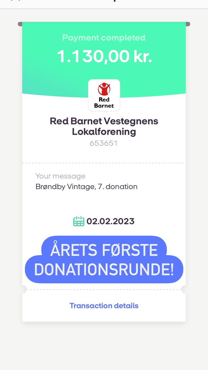 brondbyvintage's tweet photo. Årets første donationer :)

Tak til alle der har købt! 

Opnået i 2023
~ 2.640 m2 regnskov bevaret🌳
~ 1.130,- doneret til Red Barnet Vestegnen 👶

Opnået i alt
~ 38.998 m2 regnskov bevaret
~ 8.846,- til Red Barnet Vestegnen
~ 3.120,- til Brøndby Tifo 🇺🇦
#verdensskove #redbarnet https://t.co/rcqM01038I
