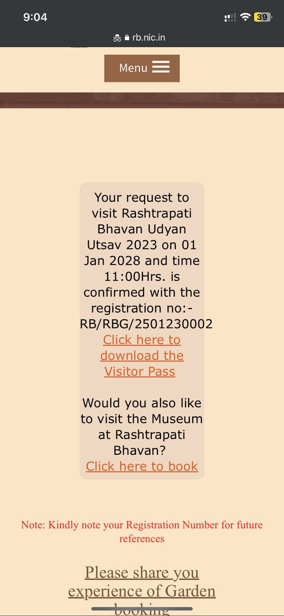 himanshusikka's tweet photo. @rashtrapatibhvn trying to book Amrit Udyan tickets for 4th feb 2023 but getting wrong ticket https://t.co/EUqodzs0zx