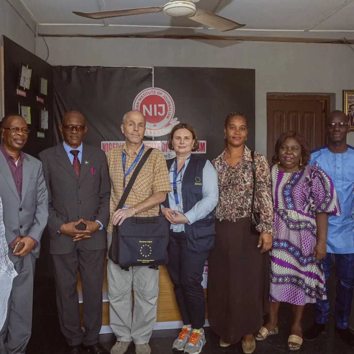 PHOTOS: European Union visits NIJ 

The European Union representatives, led by Agnieszka Gorna, paid a courtesy visit to the Nigerian Institute of Journalism, Ogba Lagos. 

The union is on tour in Nigeria in the wake of the upcoming February 25, and March 11 general election.