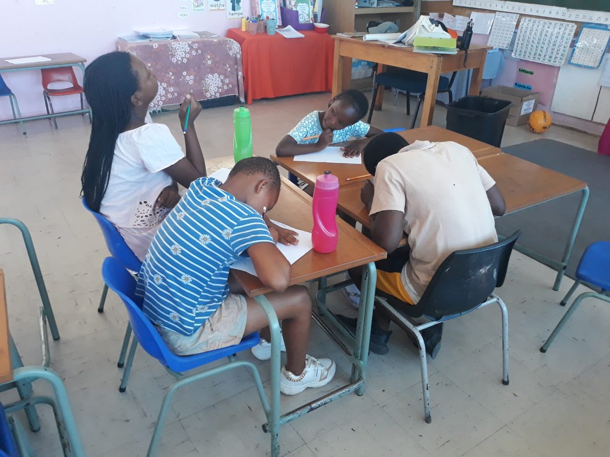MathwasaSipho's tweet photo. Ikasi Soccer School 

This week was assessment week for our kids in Maths and English just for the volunteers to see where they can best give assistance,all thank to African Impact foundation.@adidasfootball @MotsepeFoundtn @NationalLottoSA @WCGovCas https://t.co/y9GVYhIbUv
