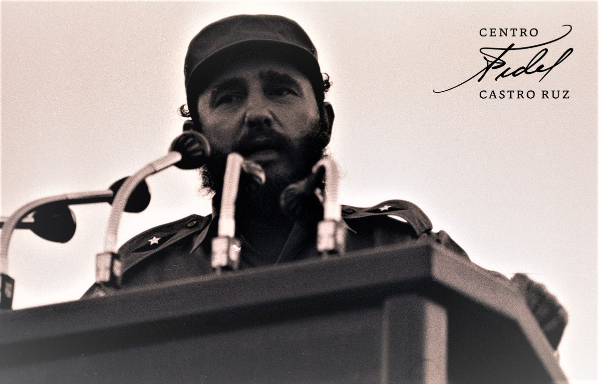 #Fidel:"Debemos ser honrados con nosotros mismos, comprender que esto es simplemente un proceso de adaptación, que la #Revolución no siente hostilidad ni prejuicios contra nadie, que sabemos del espíritu creador de los hombres, del entusiasmo clásico de los cubanos (...)".