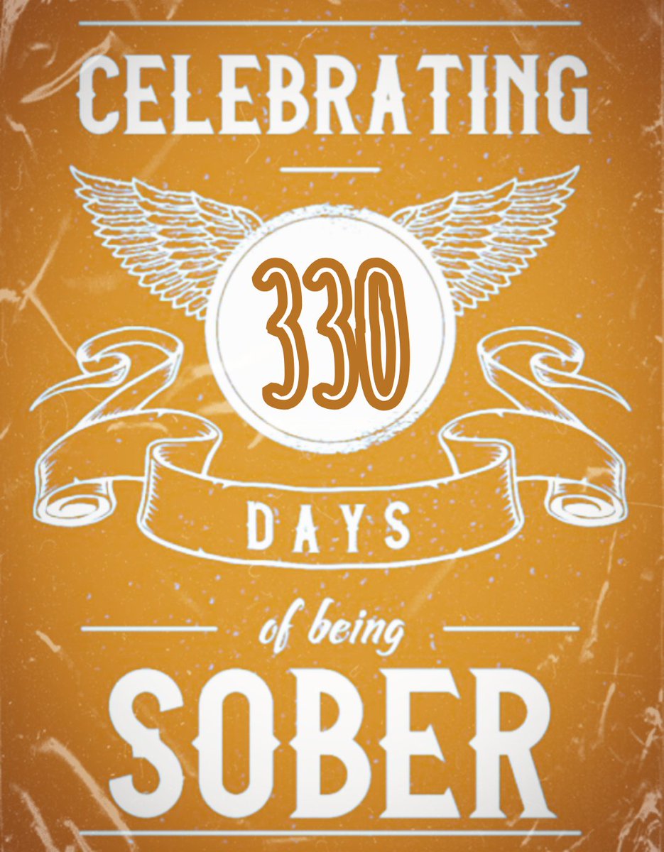 Woke up and can't believe I made it to this day. 330 DAYS SOBER!❤ Home stretch. 35 days to go! These are the toughest days ahead. But I fight the good fight.
#sobriety #recoveryispossible #RecoveryPosse #soberlifestyle #alcoholfree #sober #odaat