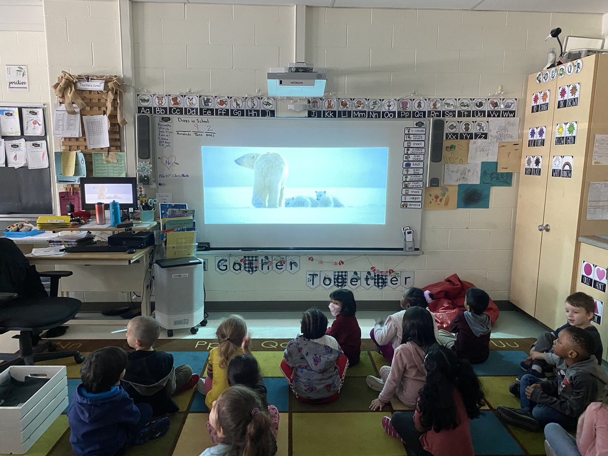 Polar bear inquiry on this very cold day! 🐻‍❄️ #keepingupwiththekinders <a href="/AnthonyBrampton/">St. Anthony Brampton</a>