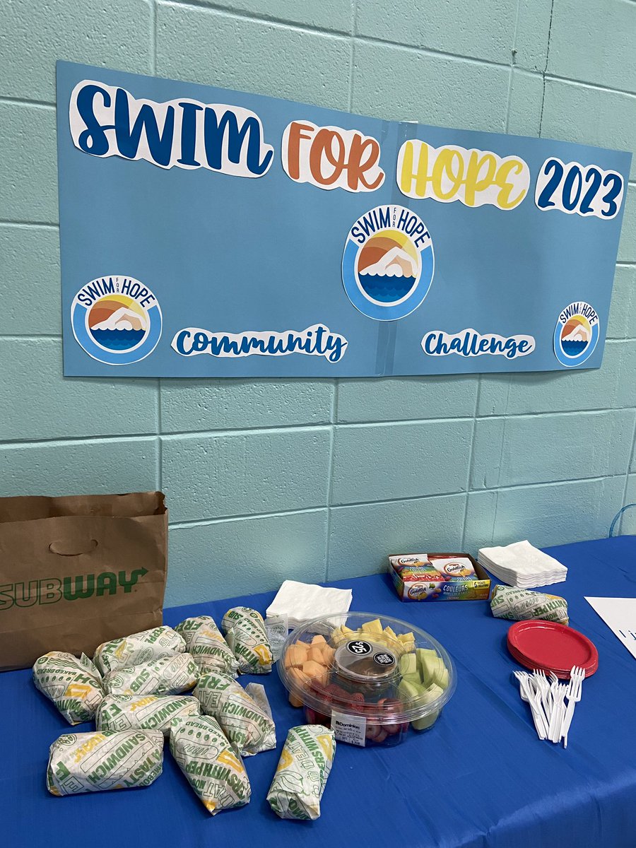 GLSClub's tweet image. Lots of laps being swam so far this morning! 

Thanks to @subway Gander for providing subs for our swimmers today! We know they will need some food to refuel throughout the day! @SwimmingNL @Cancercarefdn @townofgander