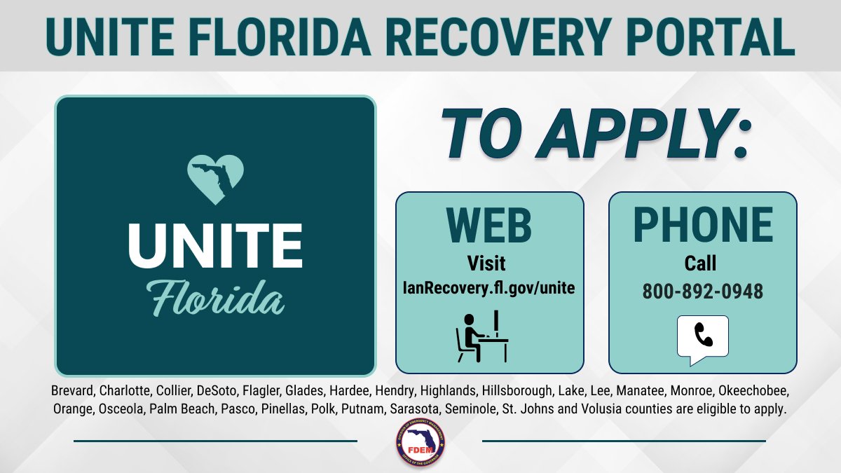 FL Division of Emergency Management on Twitter "The current deadline