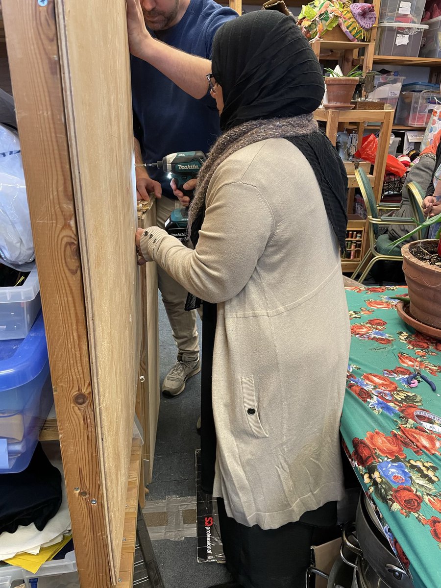 Whilst doing some DIY work in our studio recently it gave some staff members the opportunity to learn how to use a drill - their first time! They say it's definitely wet their appetite! #skillsharing #tryingsomethingnew