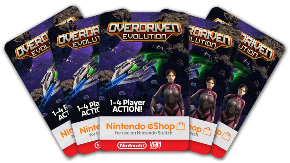 📢 GIVEAWAY TIME! 📢 
We're giving away 5 #Switch digital codes for Overdriven Evolution and here's how to enter:

➡️Follow us <a href="/VGNYSoft/">VGNYsoft Games | Physical Games on Physical Media</a>
➡️Follow the developer <a href="/TOMAGameStudio/">The One Man Army Game Studio</a>
➡️Like and Retweet this tweet
➡️Tag your Shmup Co-Pilot(s)

Giveaway ends 02/06 Midnight EST

#Giveaway