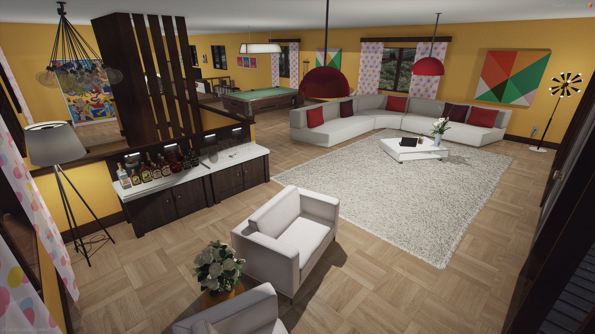 Fiv3Devs's tweet photo. Have a drink from the comfort of our Retro House couch between meetings! 🥃
👉https://t.co/MHLPR5IdvM

#fivem #rockstargames #fiv3devs #5devs #fivedevs #gtav https://t.co/FneaSlXUzW