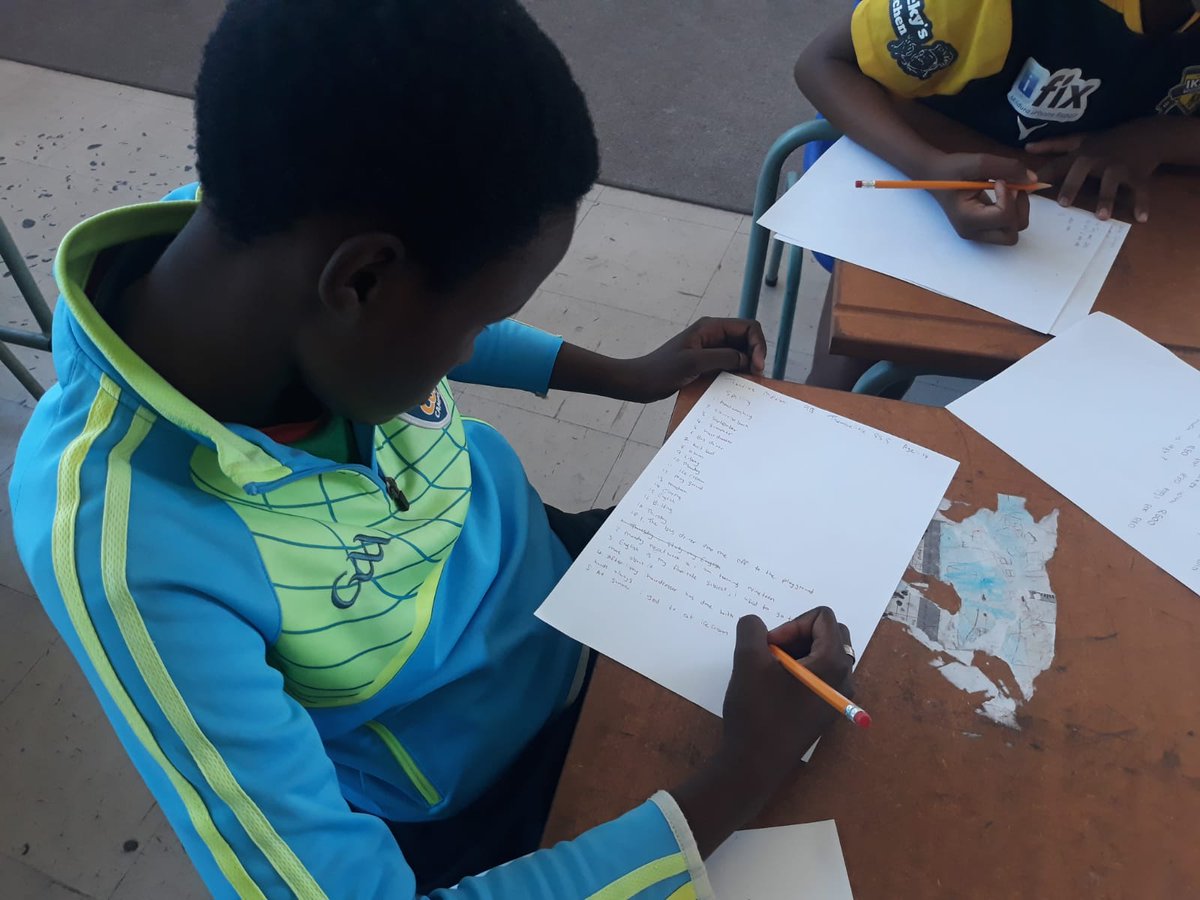 MathwasaSipho's tweet photo. While some of our older girls were being helped with their homework. https://t.co/QysgHsnSQY