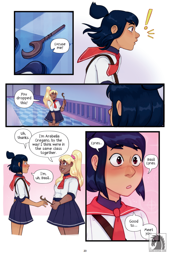 did you know??????
there's a really cool graphic novel coming out with dark horse in may, it's called "basil and oregano" by melissa capriglione and it's available for preorder now