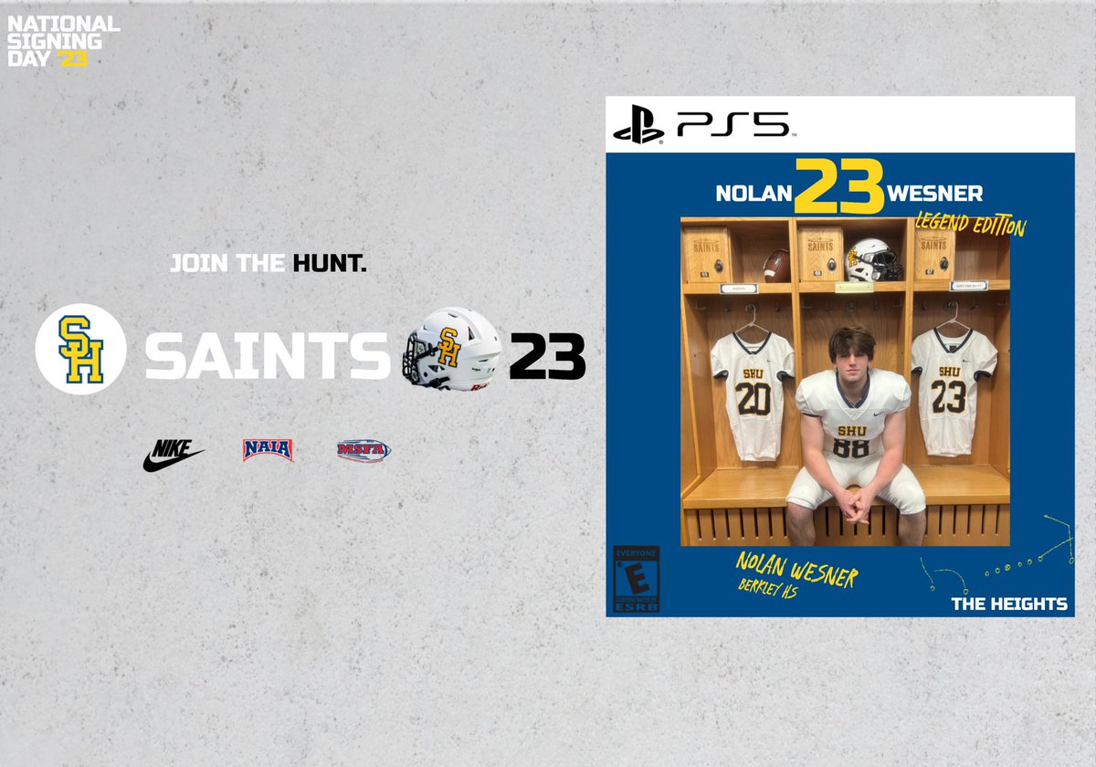 📝SIGNED

Welcome to the Saints family, <a href="/NolanWesner/">Nolan Wesner</a> 

#JoinTheHunt #ONE💙💛